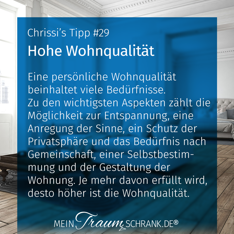 #29_Chrissis-Tipps_Hohe Wohnqualität