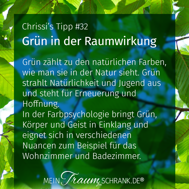 #32_Chrissis-Tipps_Grün in der Raumwirkung