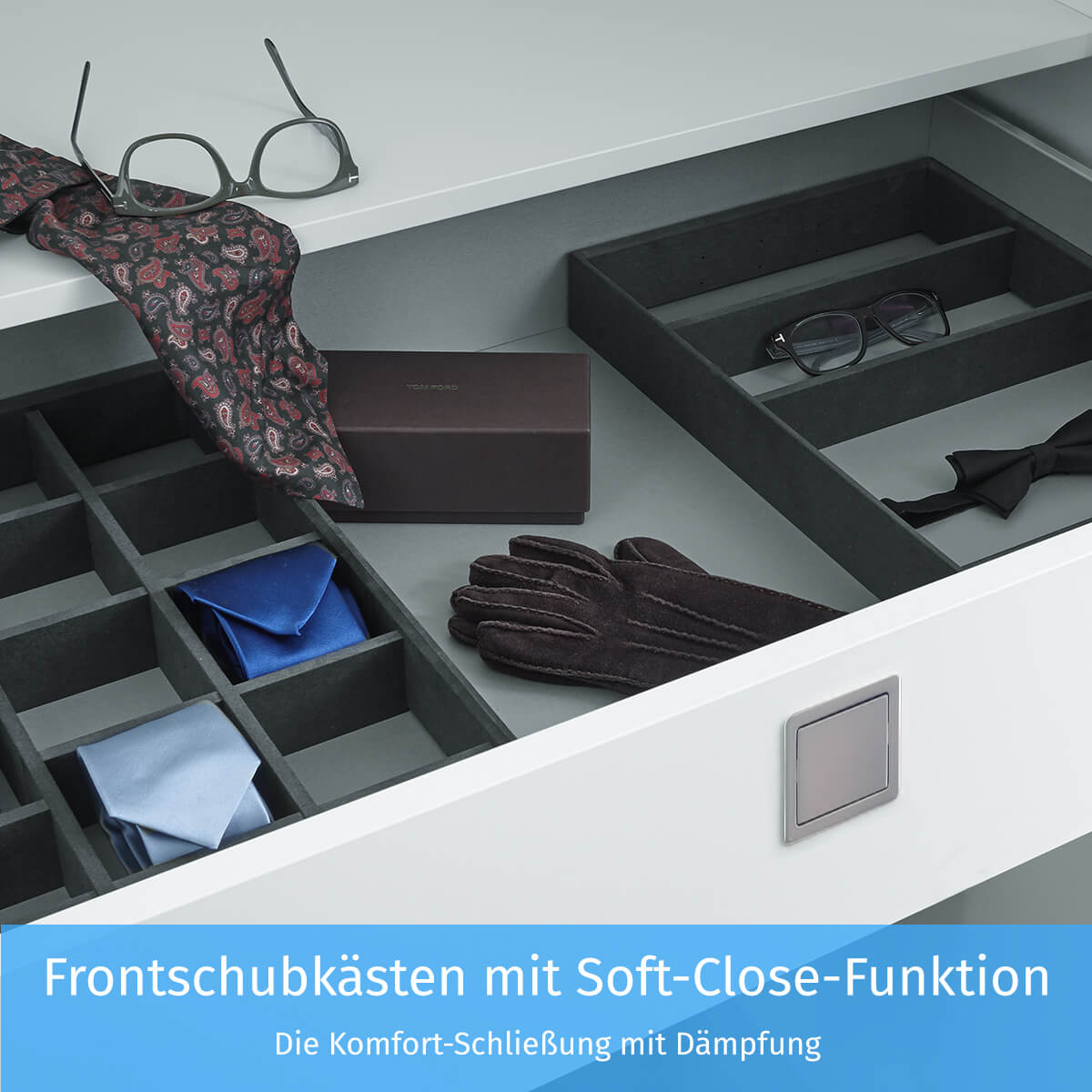 Frontschubkästen mit Soft-Close-Funktion Frontschubkästen mit Soft-Close-Funktion
