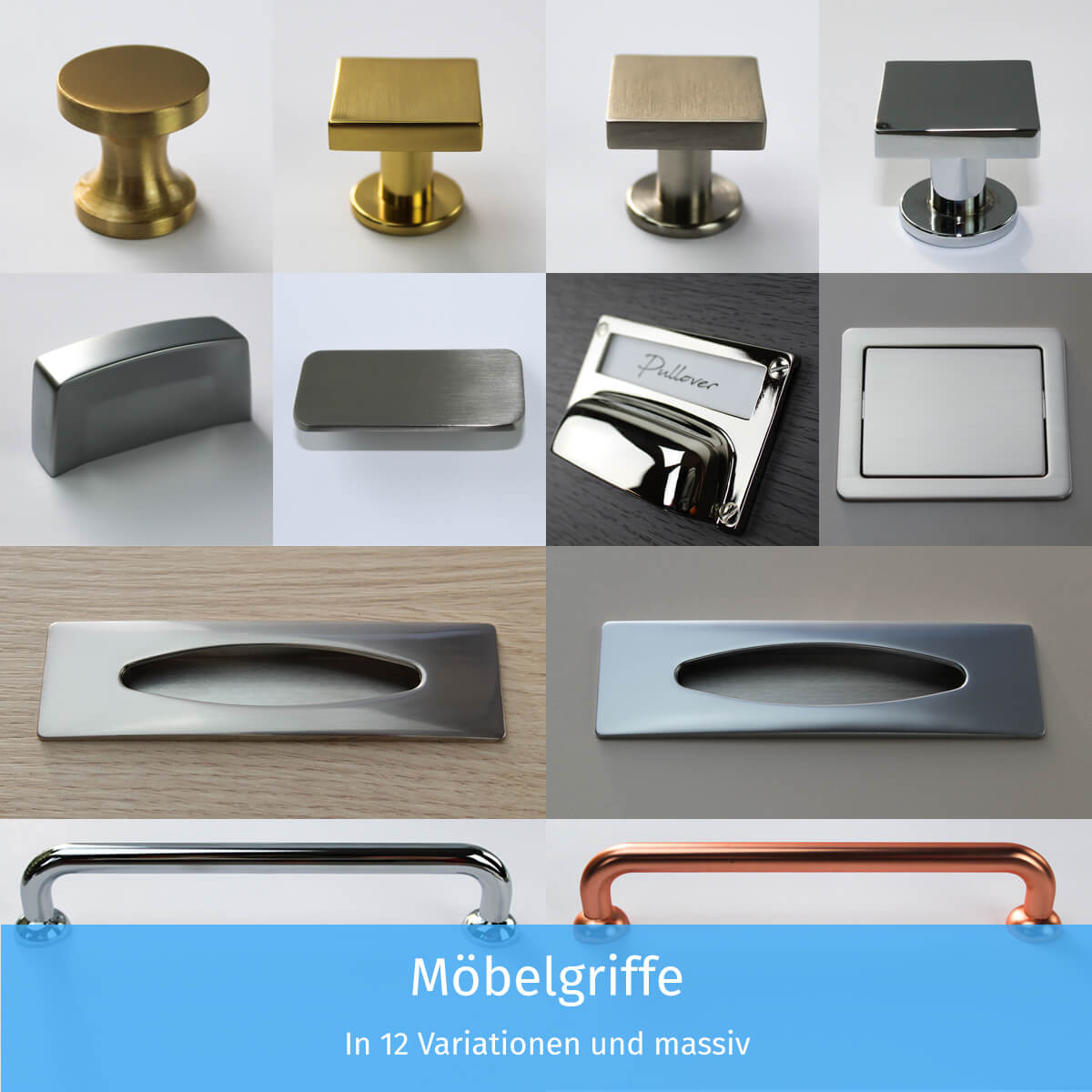 Möbelgriffe – 12 Variationen Möbelgriffe – 12 Variationen
