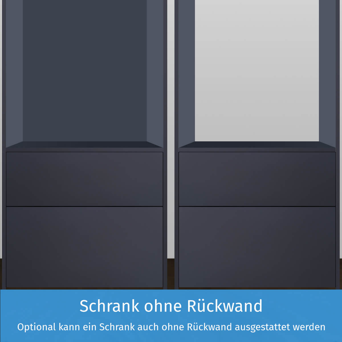 Schrank ohne Rückwand Schrank ohne Rückwand