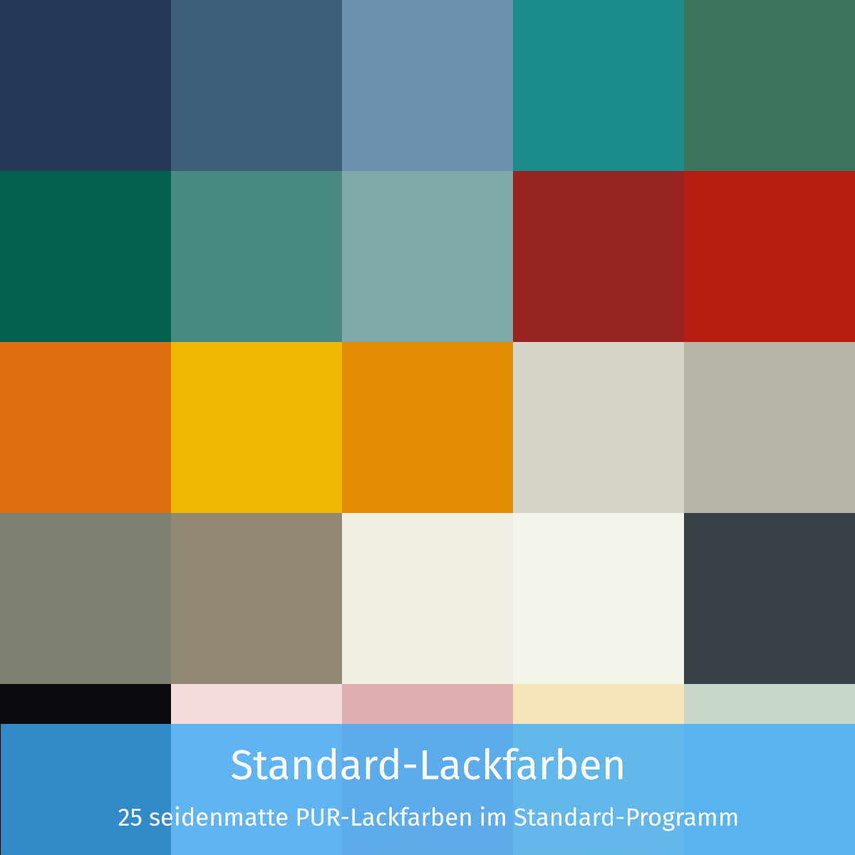 Standard-Lackfarben Standard-Lackfarben
