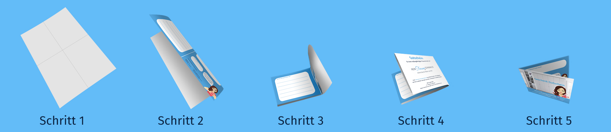 Faltanleitung DIN A6 Faltanleitung DIN A6