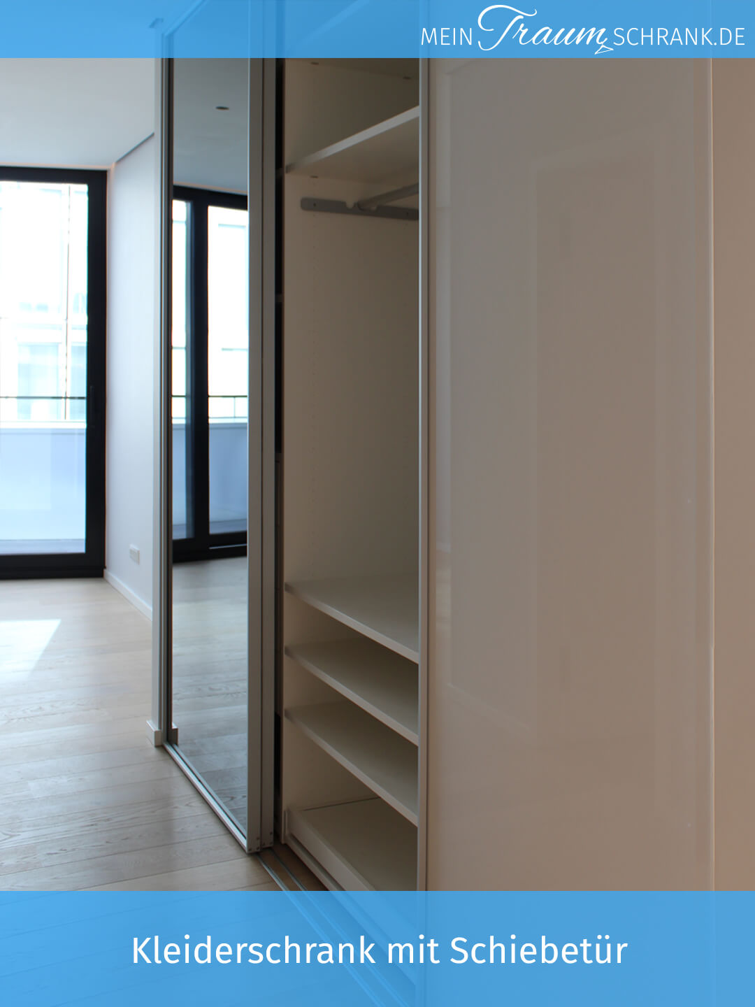 Kleiderschrank mit Schiebetür Einbauschrank nach Maß