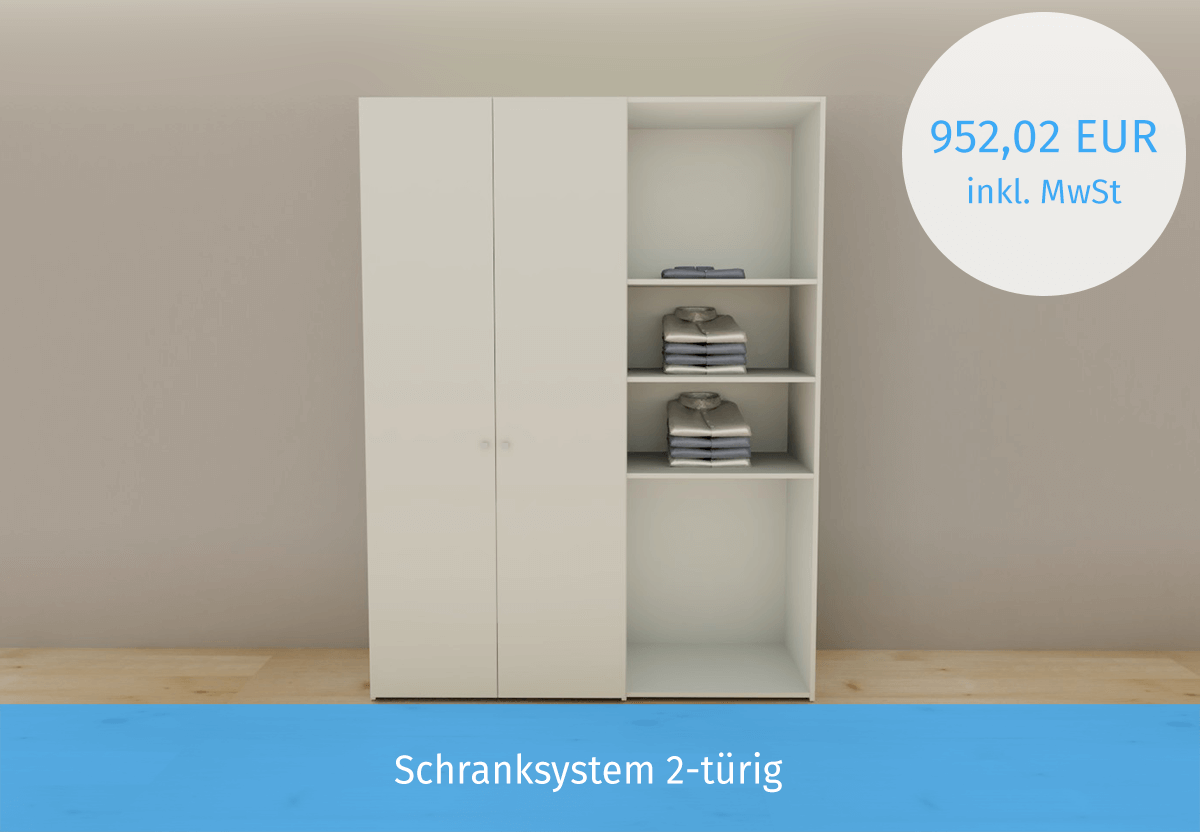 Standardschrank_7522-mit-Türen 2-türiger Schrank